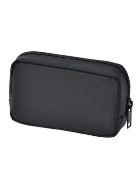 MUJI Nylon Compact Black Pouch Bag 9×14×3.5cm – Travel Organizer New with Tag